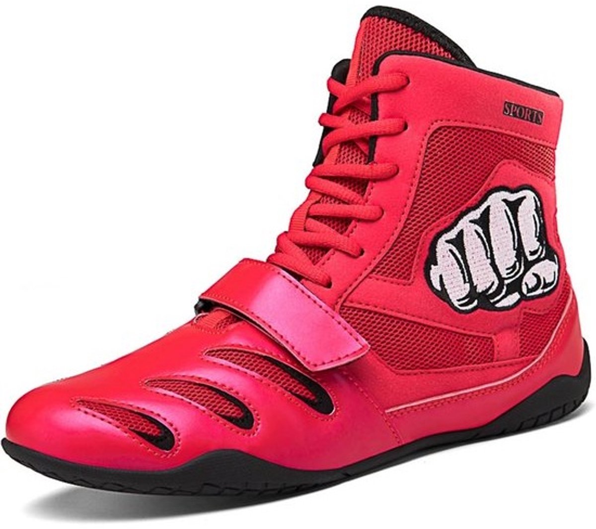 Lichte Sport- en Boksschoenen met Antislipzool voor Worstelen en Fitness
