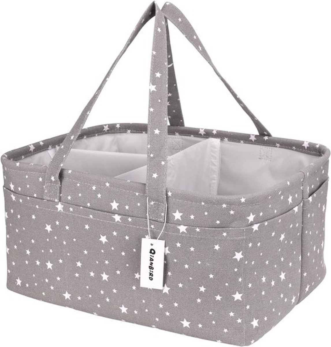 Grote Luiertas Organizer - Draagbare Luiermand met Scheidingswand voor Commode en Baby Benodigdheden
