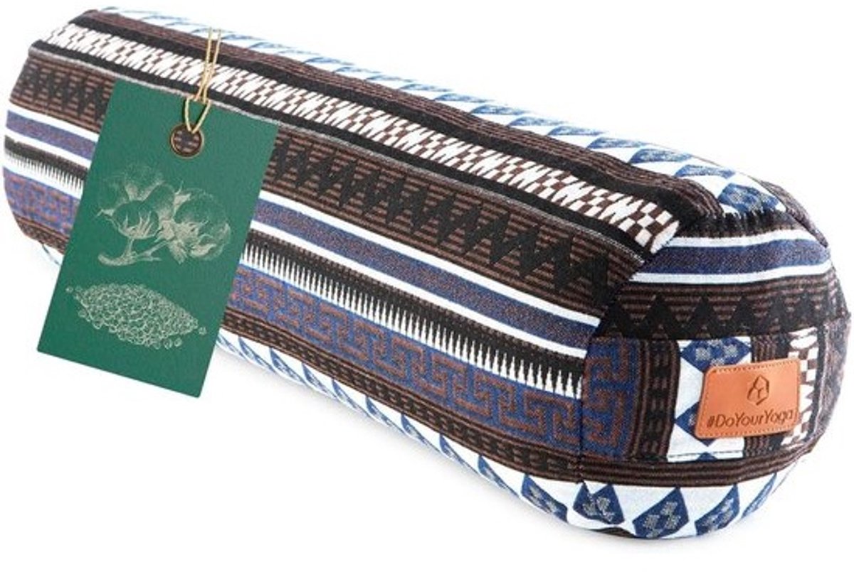 Rond Yoga Bolster - Meditatiekussen met bio-organische spelt vulling - 68cm
