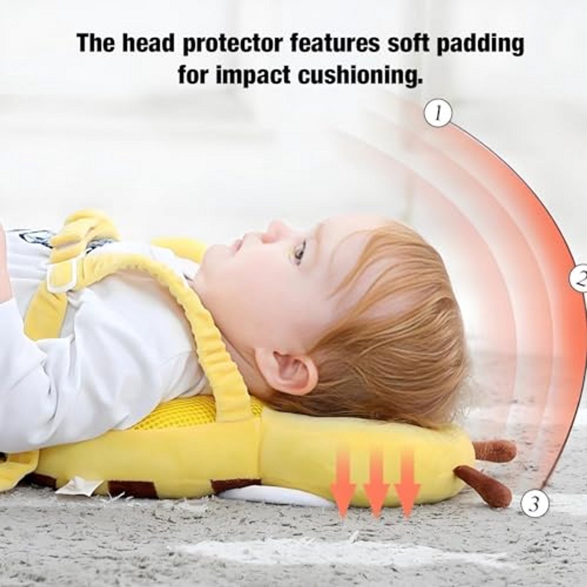 Rugzakje ter bescherming van het babyhoofd, verstelbaar kussentje voor peuters tijdens het lopen en kruipen, zacht veiligheidskussen voor baby's — cadeau in Spellen & Speelgoed - foto 4