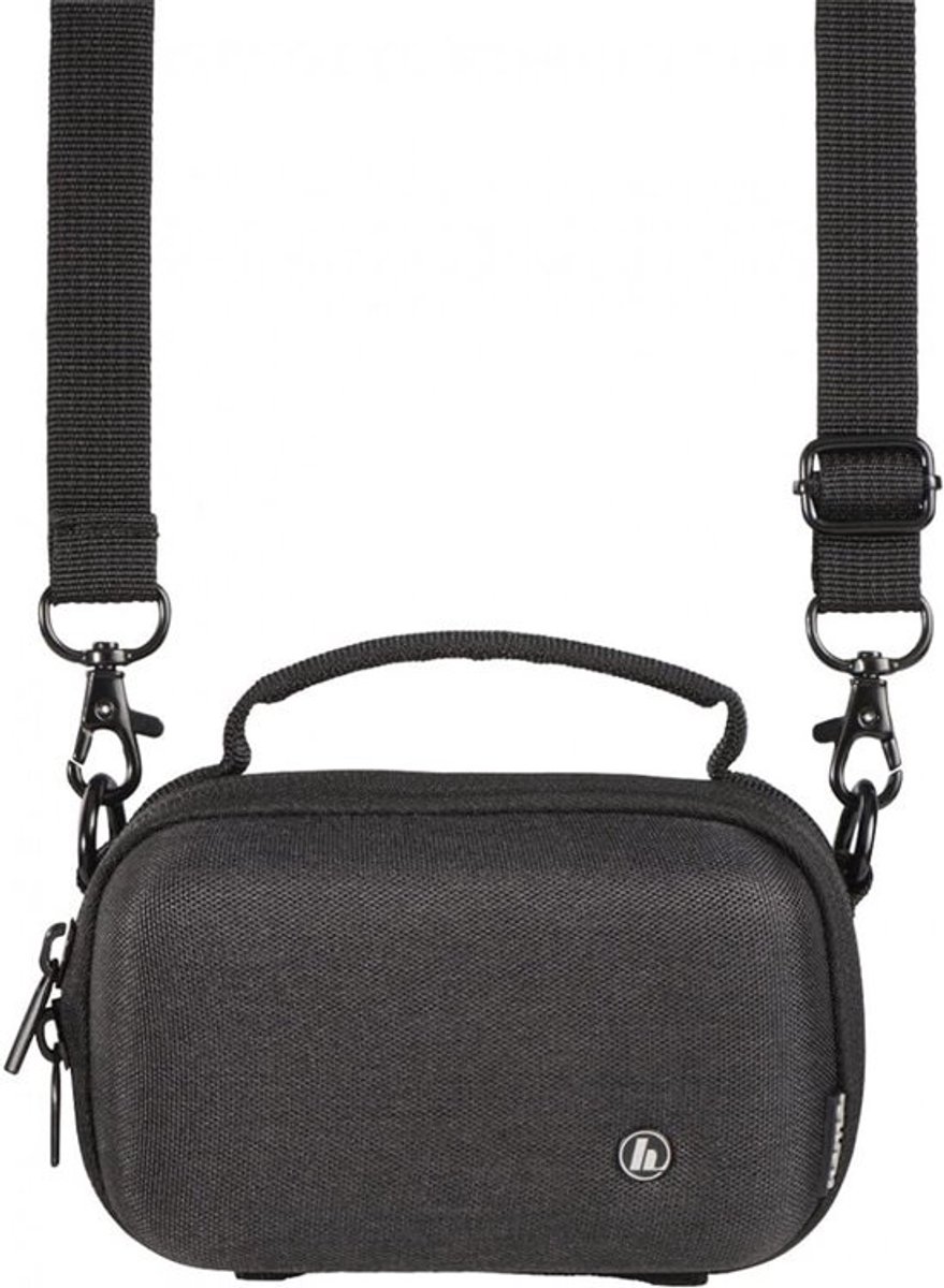 Camera Hardcase Tas voor Systeem- en Videocamera - Schokbestendig EVA Foil - met Riemen voor Heup, Schouder en Hand - Zwart