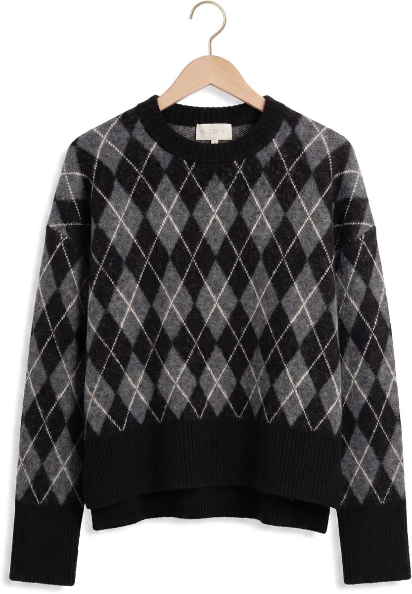 Notre-V Nv-ila Truien & vesten Dames - Sweater - Hoodie - Vest- Zwart - Maat L