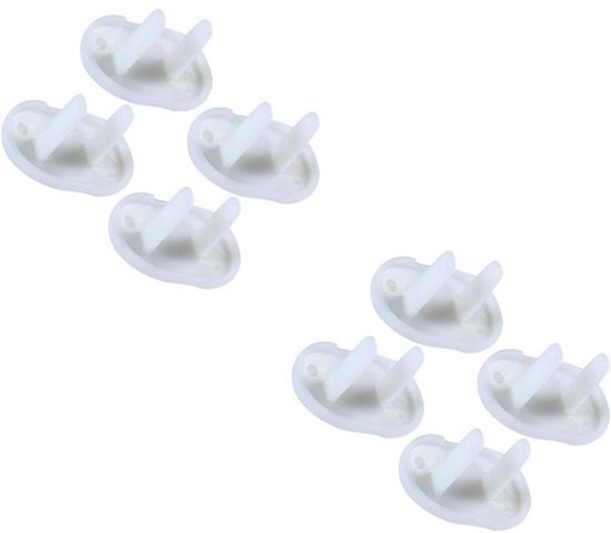 Stopcontact Beschermers - Kinderveiligheid Pluggen - Babykamer Beveiliging - Eenvoudig te Plaatsen - 34 x 23 x 44 cm - Wit