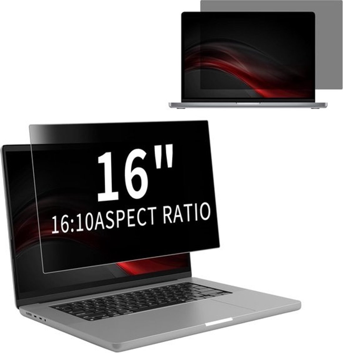 Privacyscherm Laptop - Beeldschermfilter Anti-glans - Bescherming Vertrouwelijkheid - Afneembaar Blauwlichtfilter - 16 inch 16:10