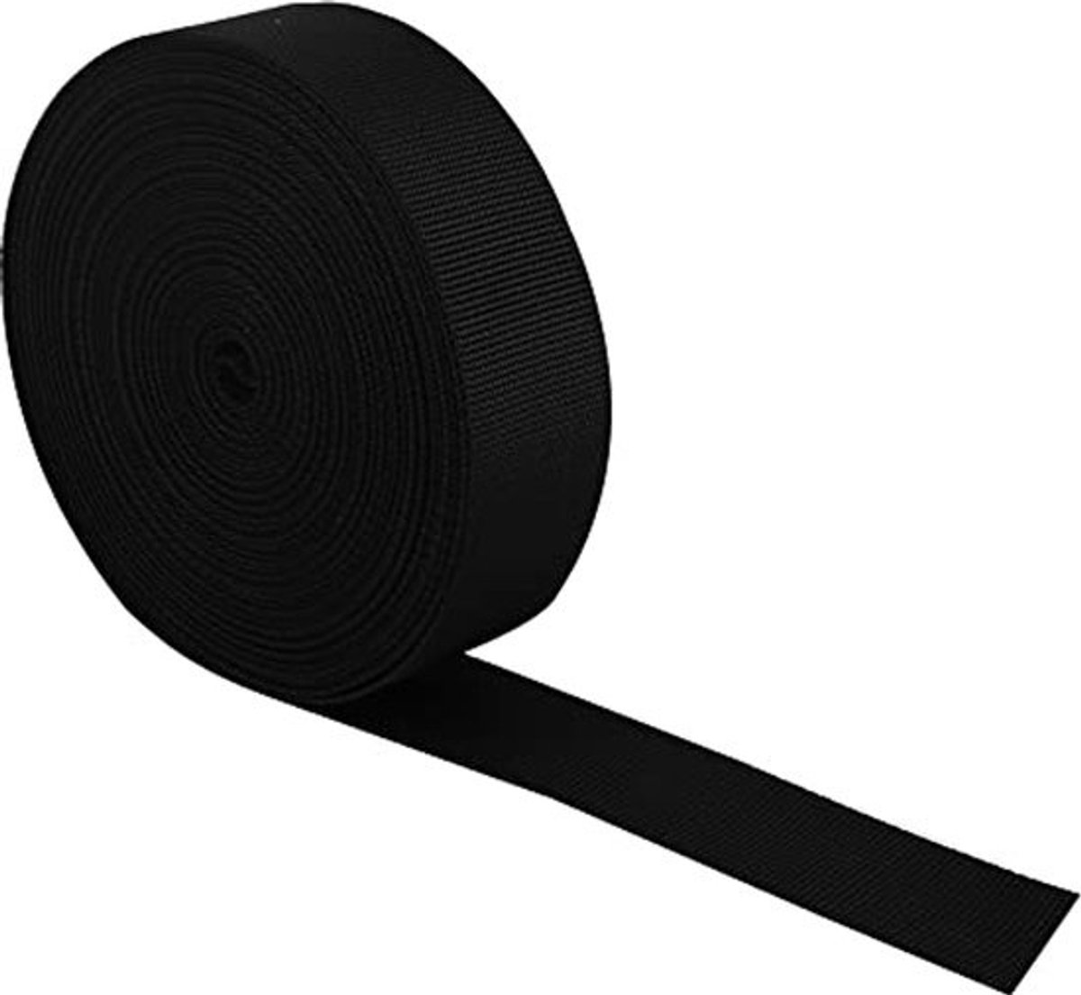 38mm Zwarte Nylon Webbing Strap - Duurzame Tasriemen en Cargo Band voor Doe-Het-Zelf Projecten