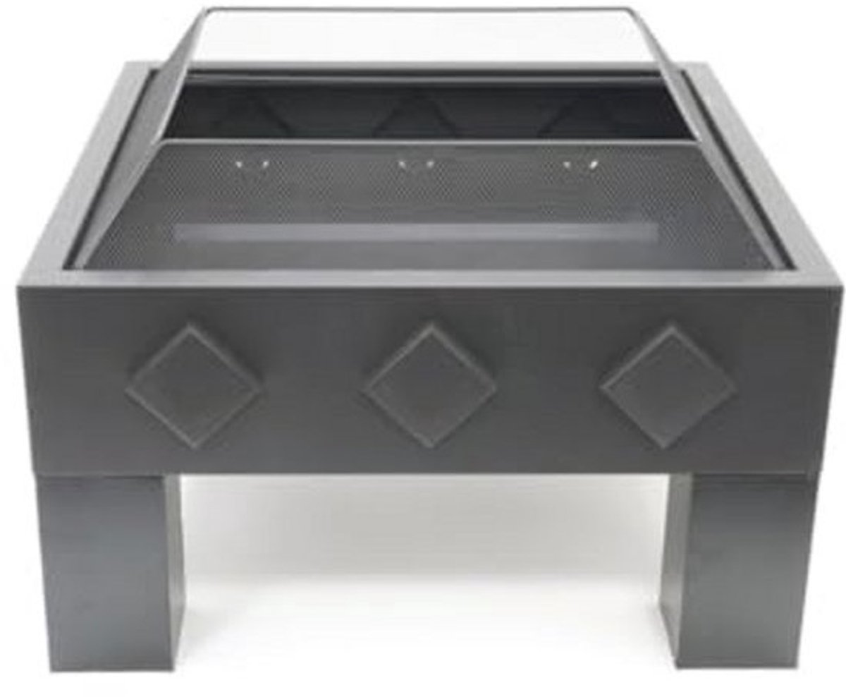 Vuurschaal Ø90cm Zwart - Tuinhaard voor Buiten - Stalen Terrashaard - Perfect voor je Tuin