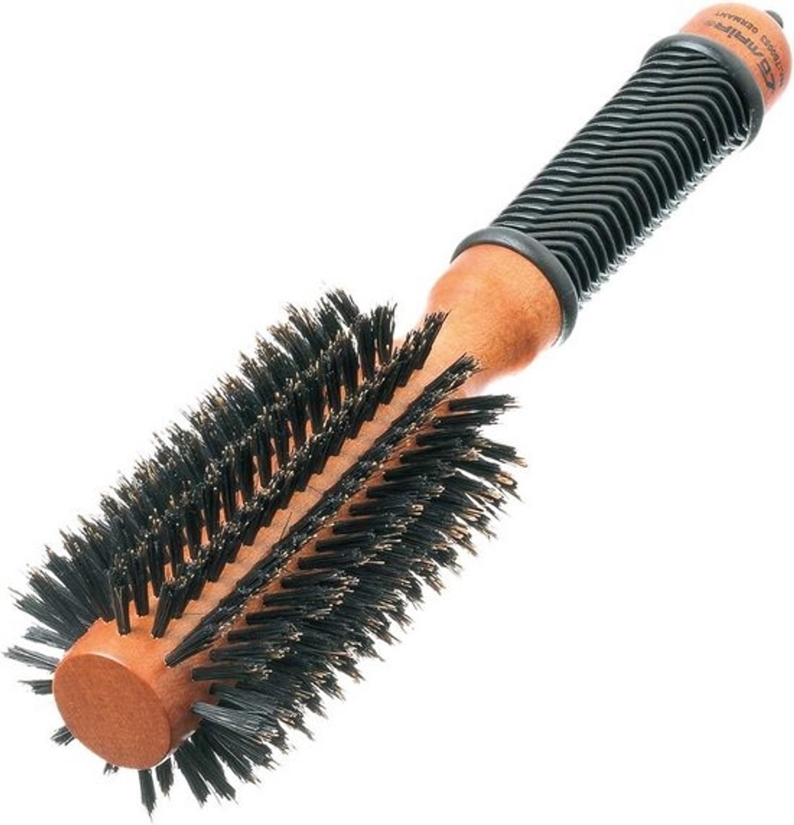 Ronde Houten Borstel met Wild Zwijnhaar - Voor Volume en Glans