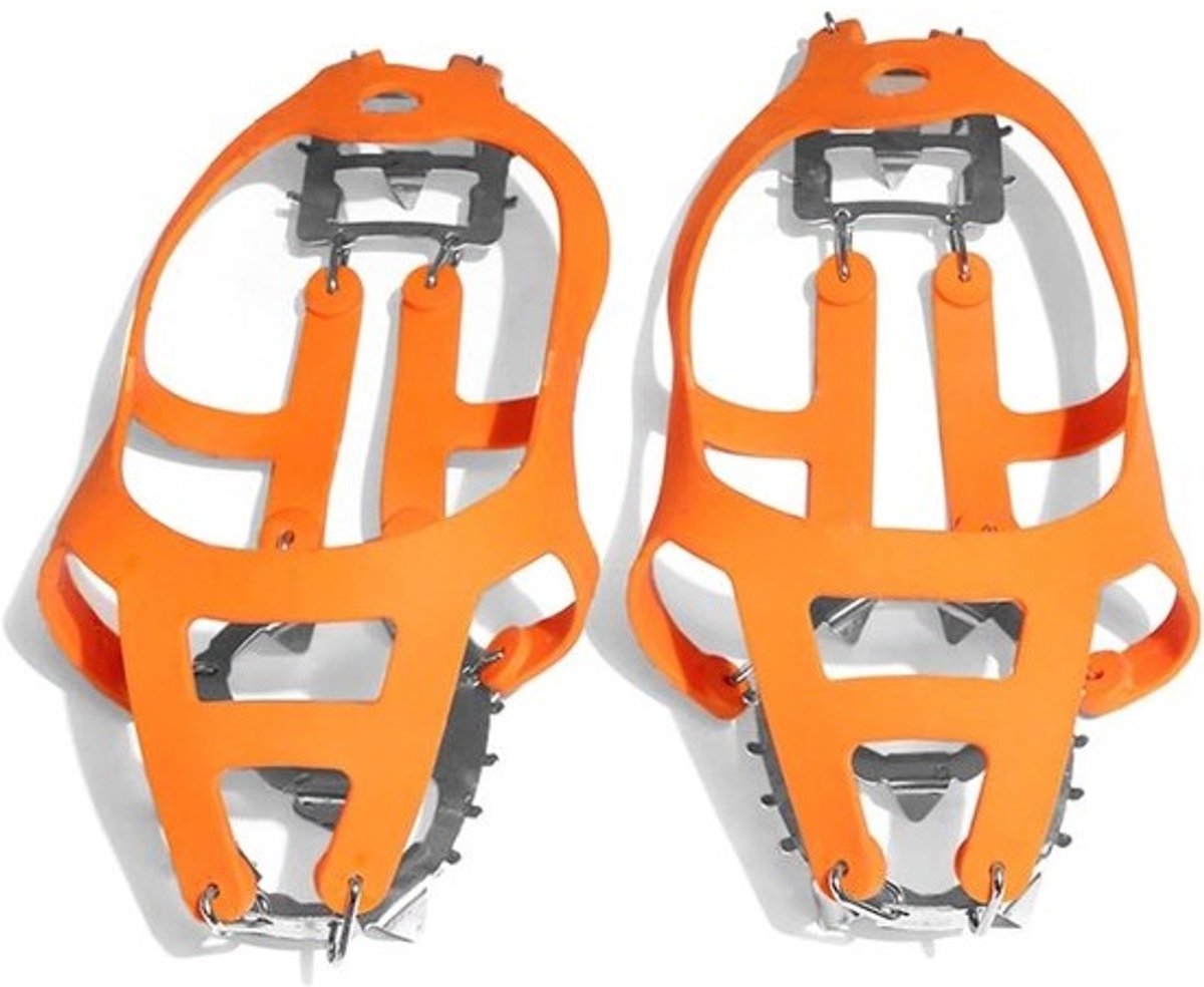 IJskrampons Schoenovertrekken - IJsgrijpers Tractie - Veilig Lopen Sneeuw - 19 Stalen Pinnen - Unisex - Paars