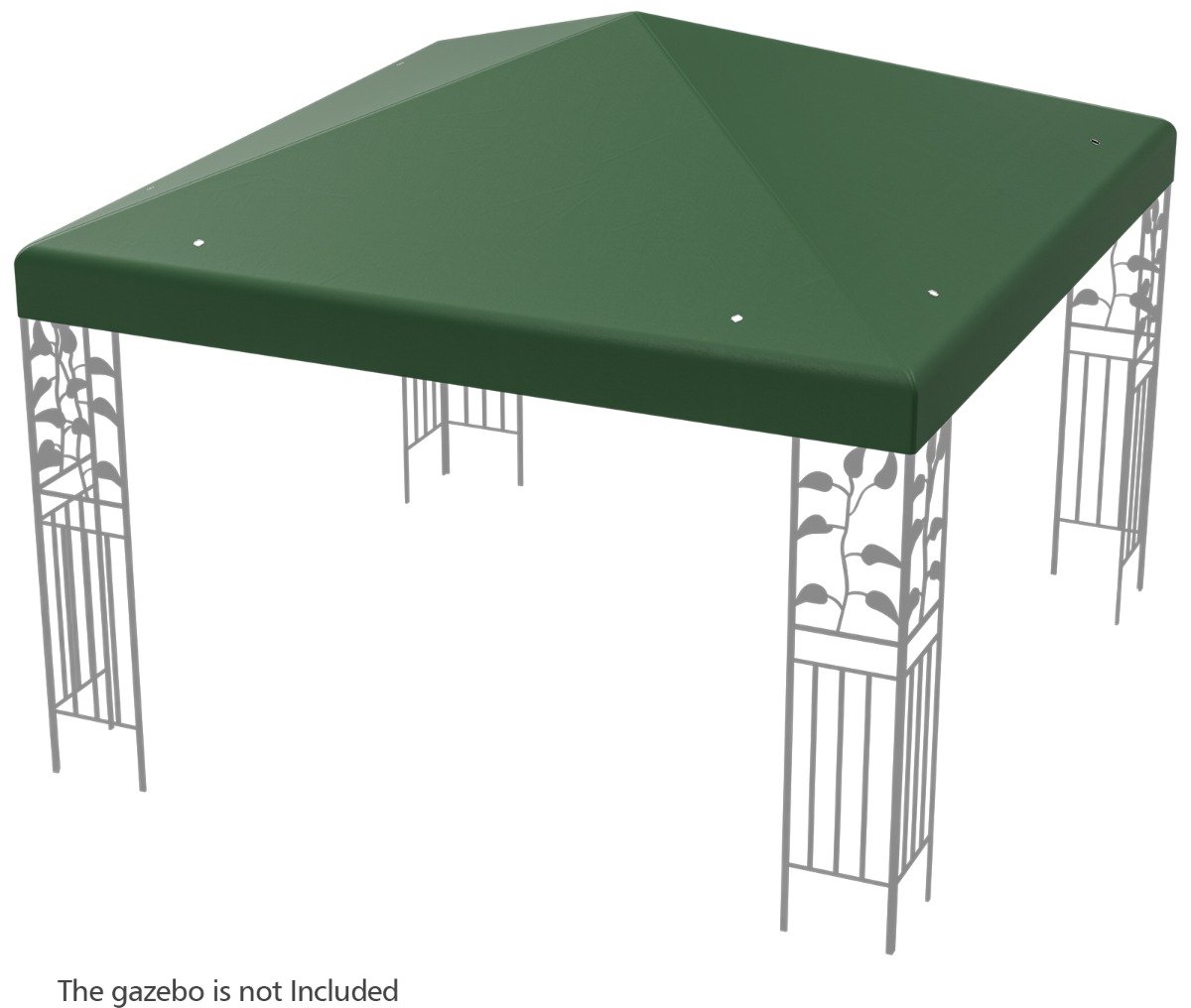 SureDeal® - Partytent - Luifel Hoes Buiten - 300x300 cm - Groen