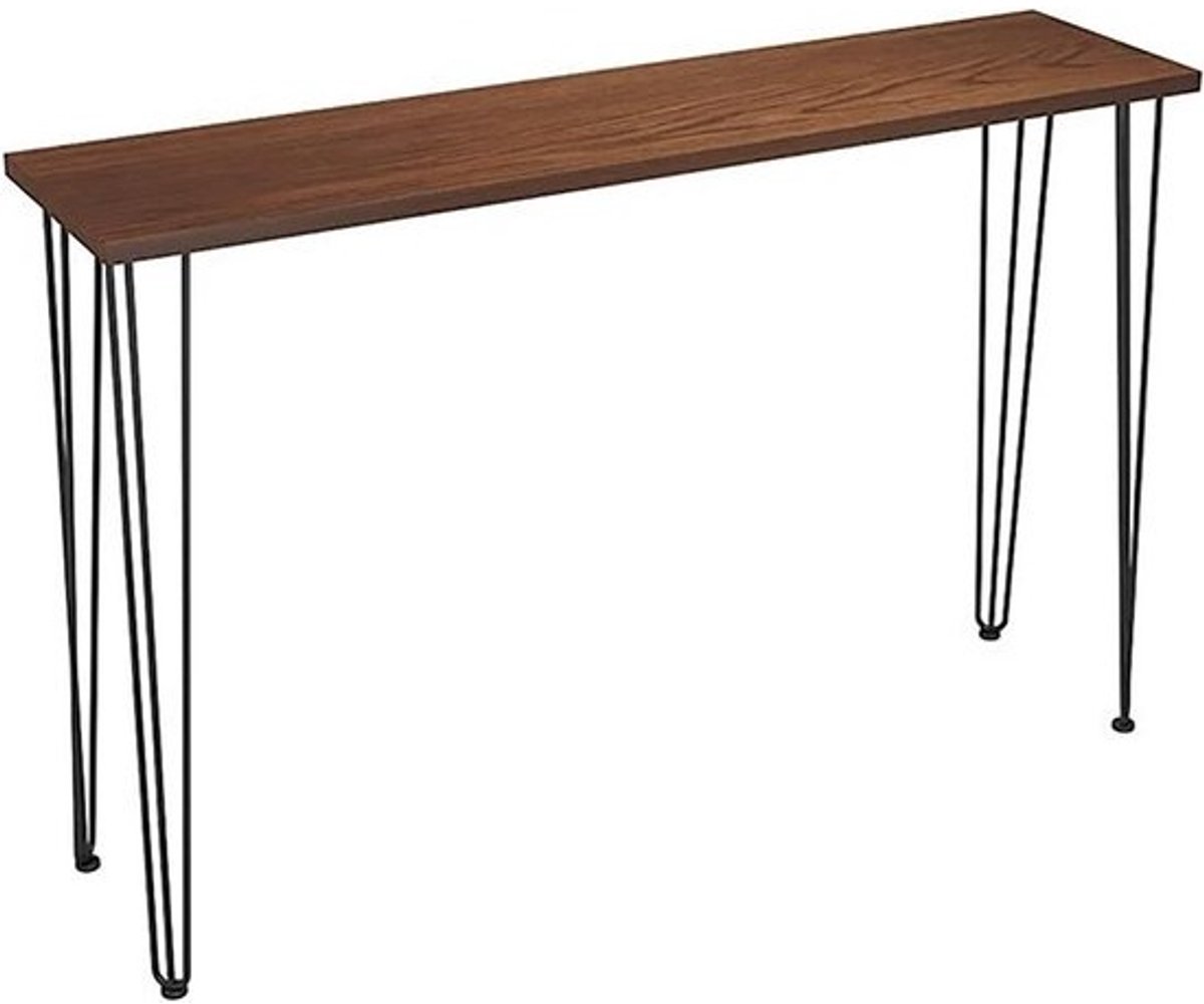 Hoge Bartafel - Balkontafel Eettafel - Gezellige sfeer creëren - Massief Hout - 120 cm - Bruin
