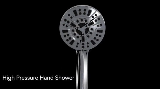 Besjaar Douchekop met Slang – Hoge Druk met Filter – 10 Sproeistanden - Regendouche – Waterbesparende Handdouche – Zilver