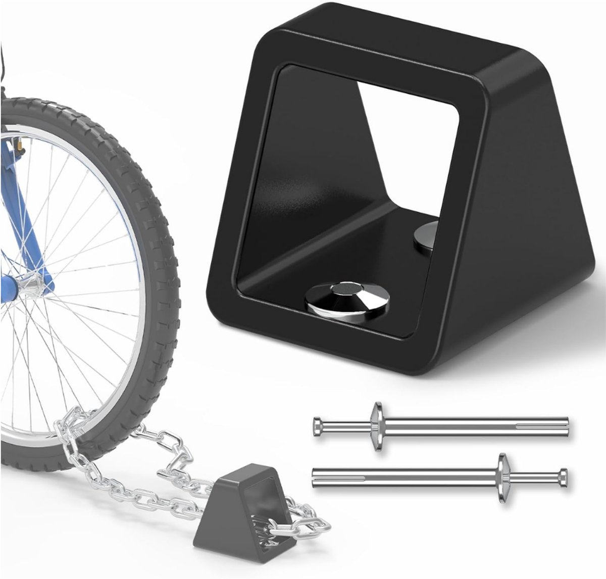 DYVNS® Muuranker Fiets Scooter Motor - Grondanker - Motorslot en Scooterslot - Inclusief Bevestiging