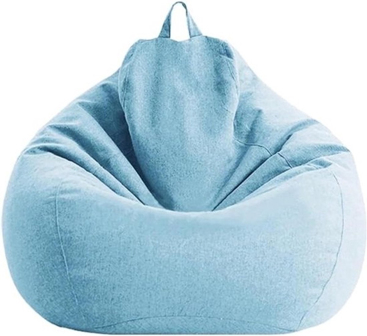 Grote Zitzak Stoel Hoes voor Volwassenen en Kinderen - Zacht Linnen Fauteuil