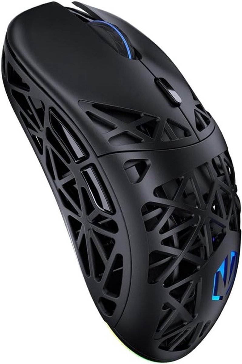 Draadloze Gaming Muis - Ultralichte Muis - Intensieve Games - Trimode Connectiviteit - 69 gram - Zwart