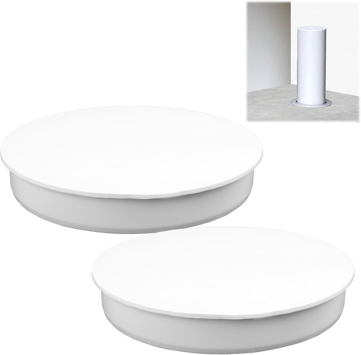 2 Stuks PVC Afvoerplug - 100-110mm Waterdichte Plug, Ideaal voor Afvoersystemen en Pijpbescherming