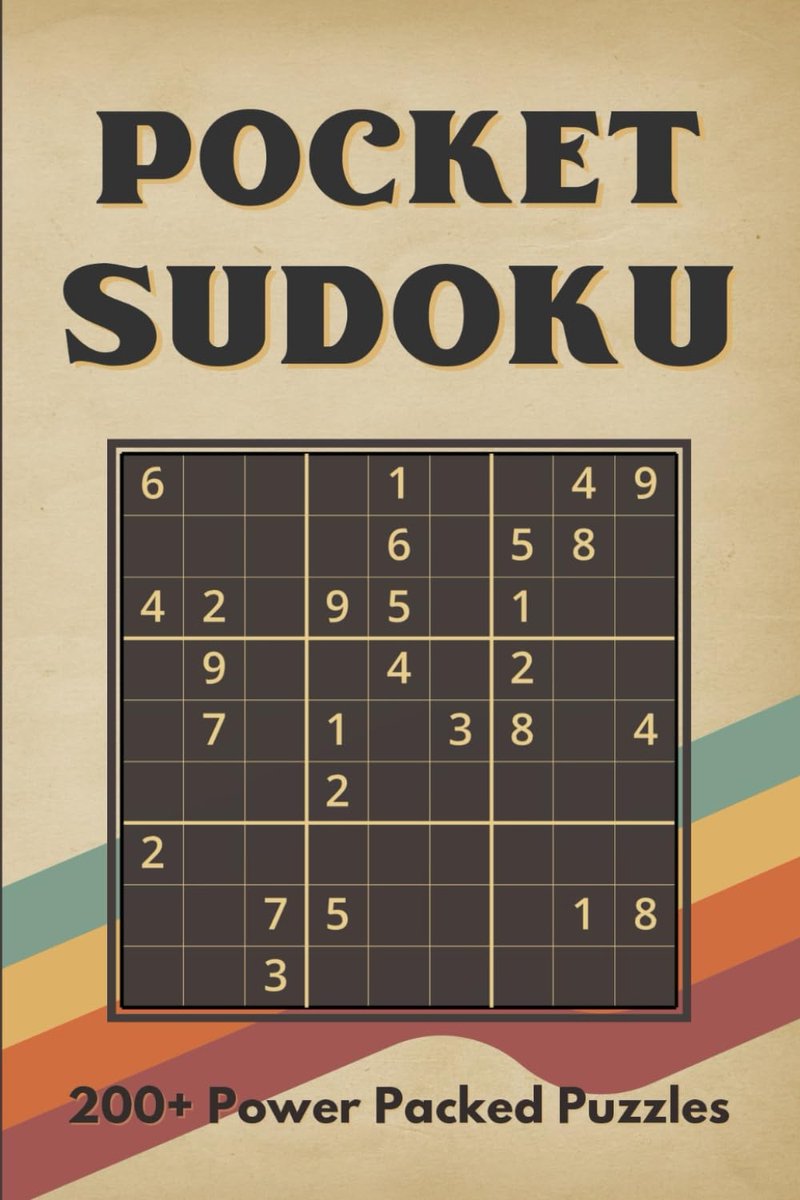 Pocket Sudoku Puzzle Book for Adults: 200+ Puzzles - Easy to Hard - 4 x 6 inches Travel Friendly Size - ShopVlot