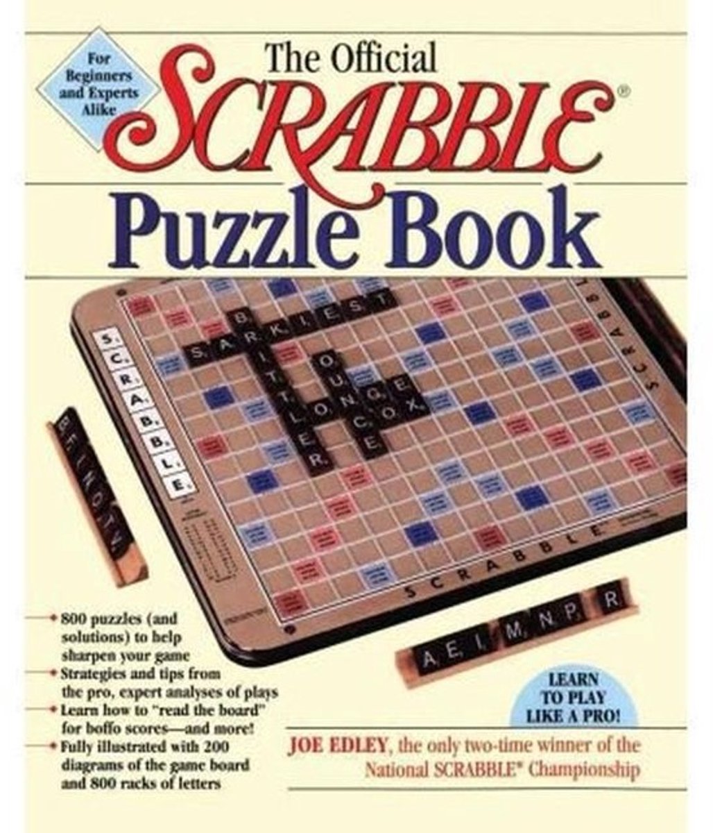 Officiële Scrabble Puzzelboek Paperback - Uitdagende Woordspelletjes