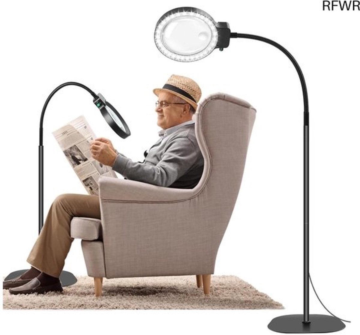 Loeplamp met Standaard - Lamp met Led Verlichting - Helder