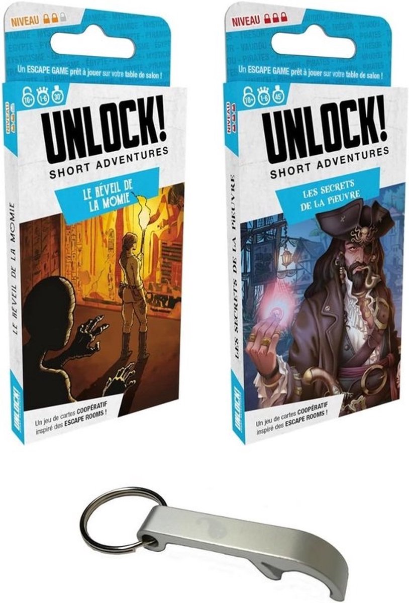 Puzzelspel Set 2 Korte Avonturen, Escape Room Beleving Thuis met App Ondersteuning