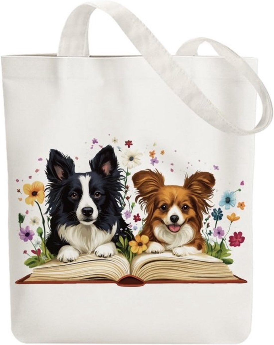 Grote Canvas Tote Tas met Rits voor Dames - Stevige Schoudertas