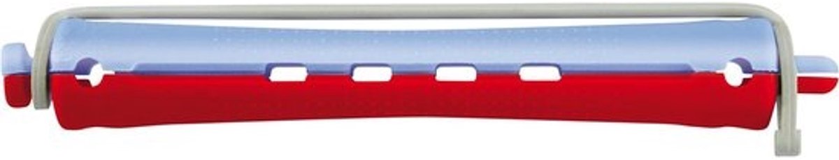 Koudgolfwikkelaars - Haarrollers Wikkels - Haar Krullen - Dubbelkleurig Design - 12 stuks 11 mm - Blauw Rood