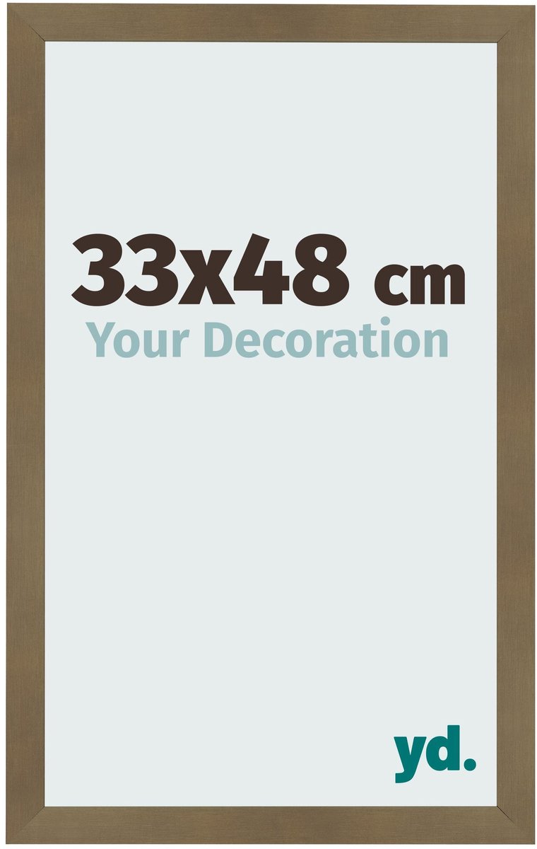 Your Decoration - Fotolijst 33x48 cm - MDF - Brons Decor - Bologna