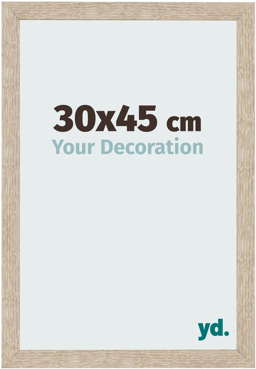 Your Decoration - Fotolijst 30x45 cm - MDF - Sonoma Eiken - Bologna