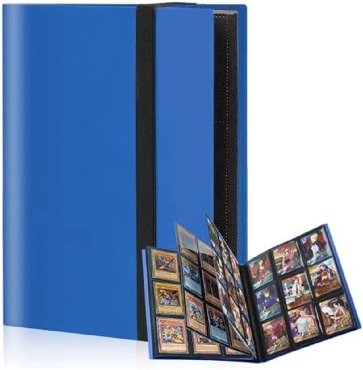 Kaartenalbum voor 360 Kaarten - 20 Pagina's - Bescherming tegen Vocht - met Elastiek - voor Pokémon en Andere Verzamelkaarten
