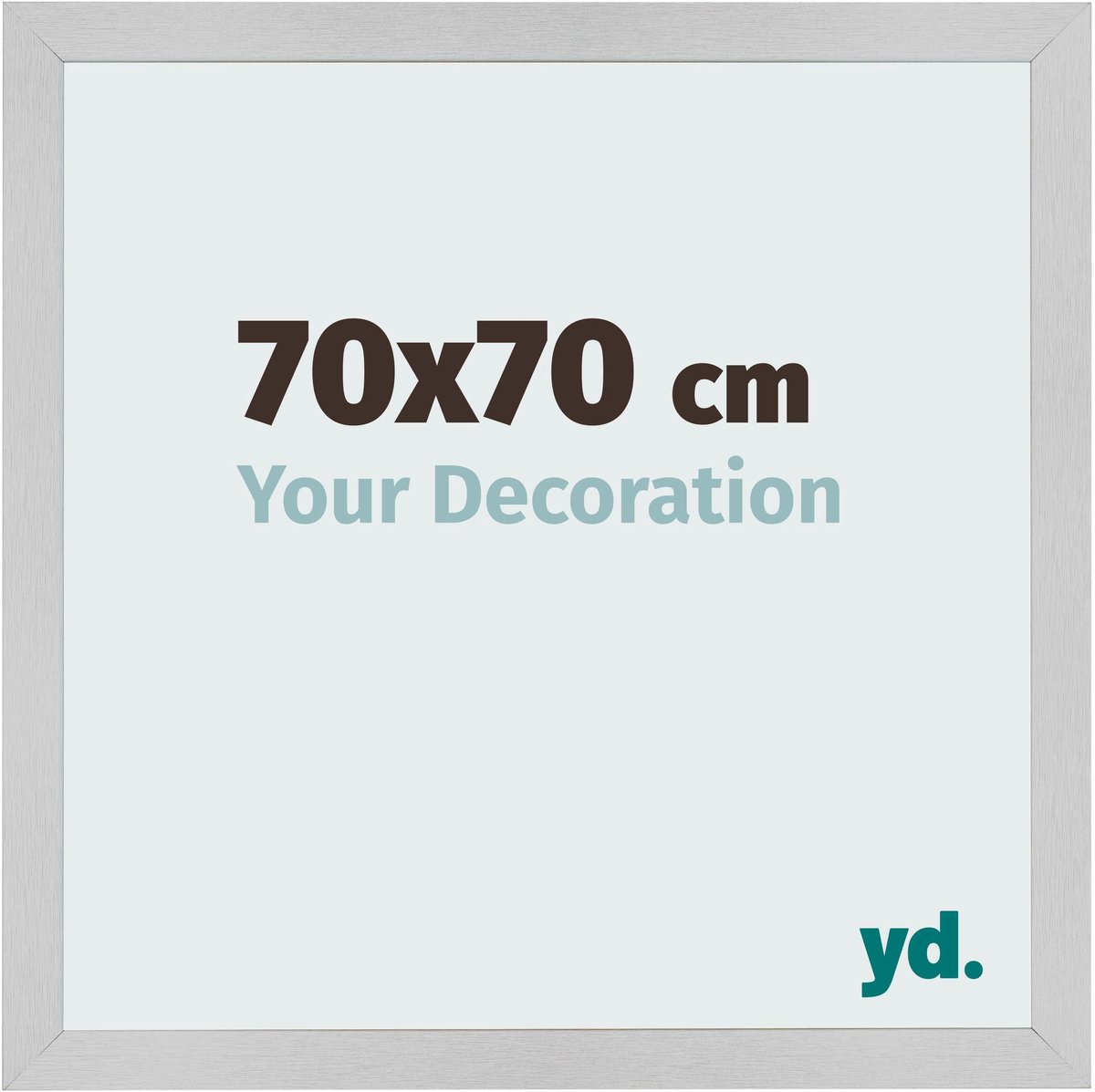 Your Decoration - Fotolijst 70x70 cm - MDF - Edelstaal - Bologna