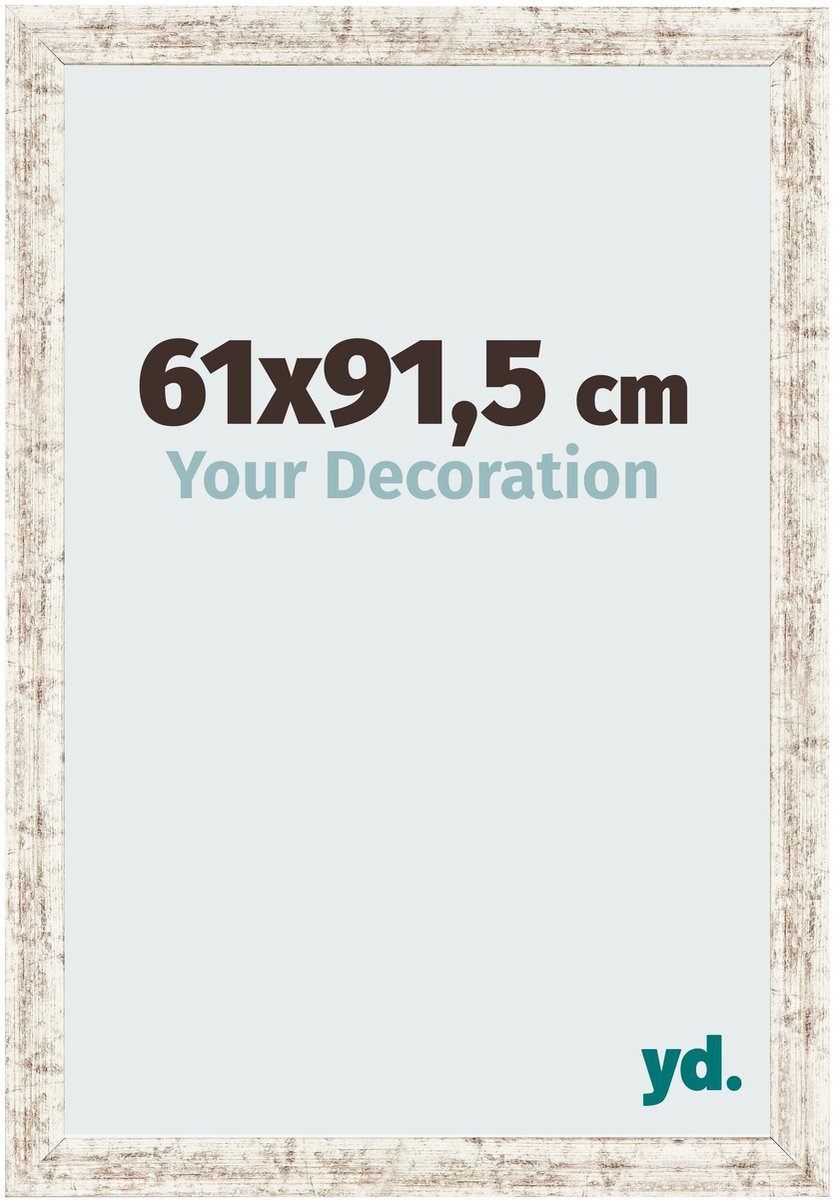 Your Decoration - Fotolijst 61x91,5 cm - MDF - Wit Vintage - Bologna