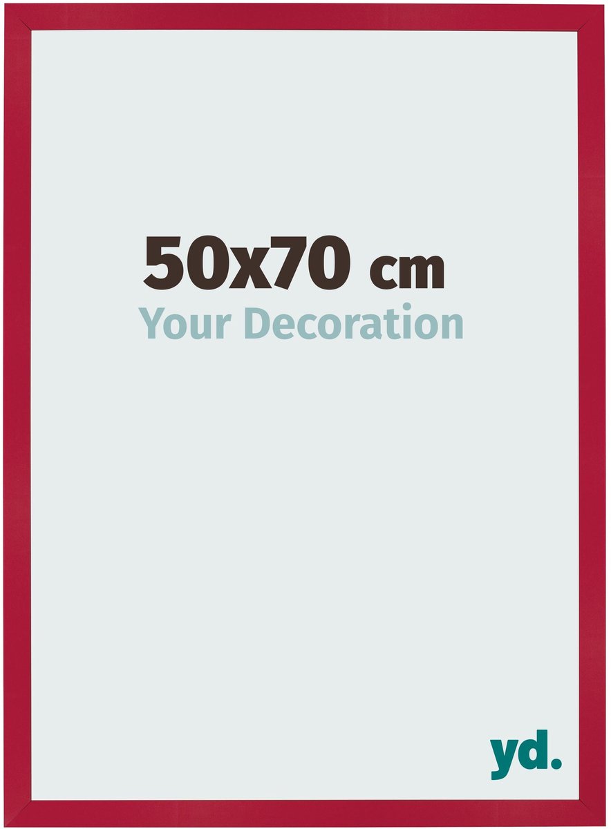 Your Decoration - Fotolijst 50x70 cm - MDF - Rood - Bologna