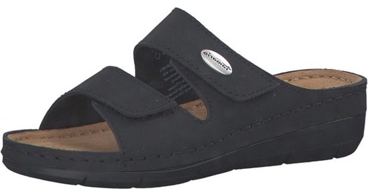 Dames Slippers - Comfortabele Schoenen - Zomerse Outfits - Stijlvol Design - Normale Pasvorm - Zwart