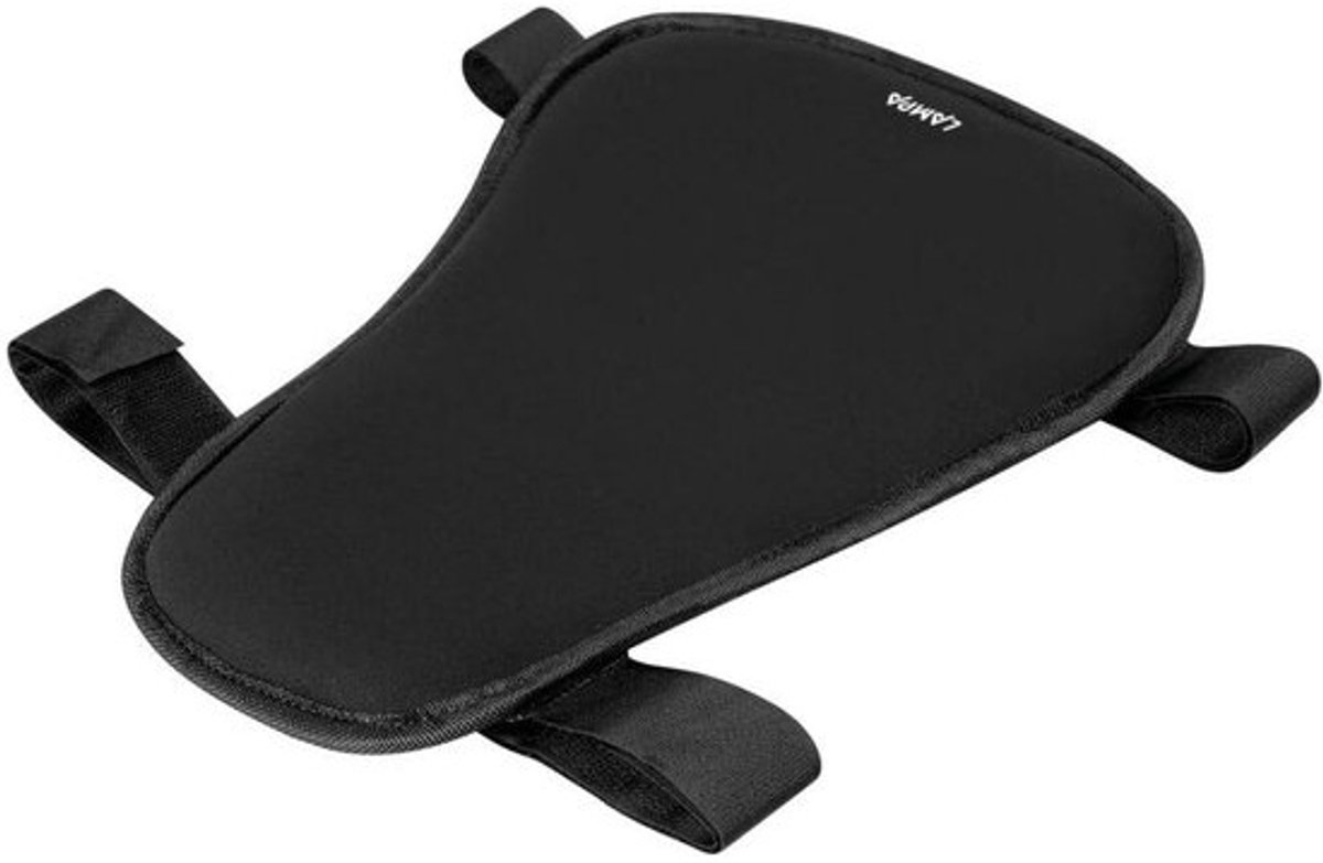 Gelkussen Motor - Zadelkussen Scooter - Comfortabel Rijden - Draagbaar Gelmateriaal - 27x22cm - Zwart