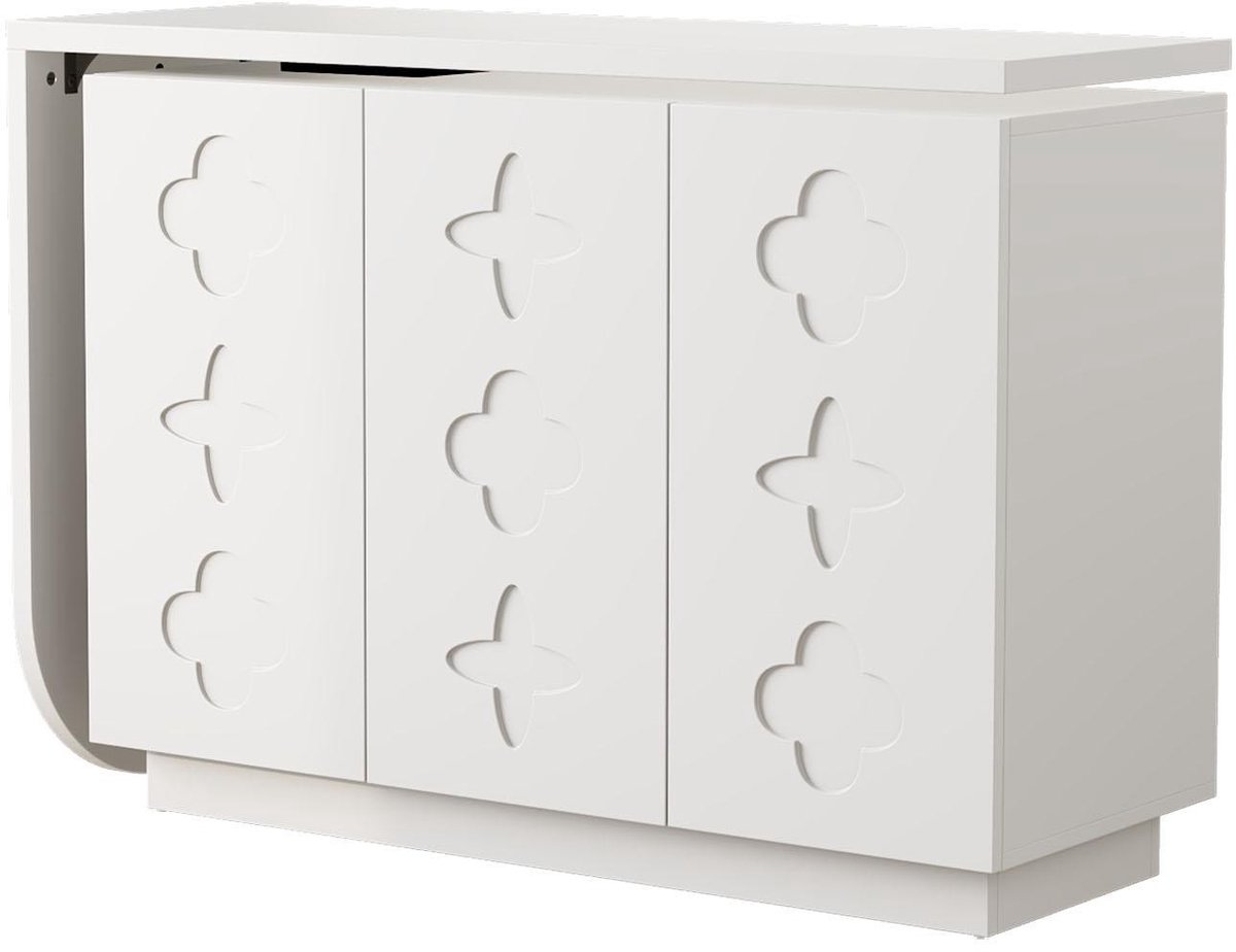 YYchan zit-sta bureau - wit - 110 x 40 x 75 cm - met opbergruimte