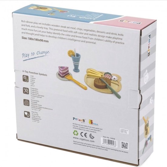 PolarB - houten lunchset - houten eetset - houten speelgoed vanaf 18+ maanden van Polarb — afbeelding 5