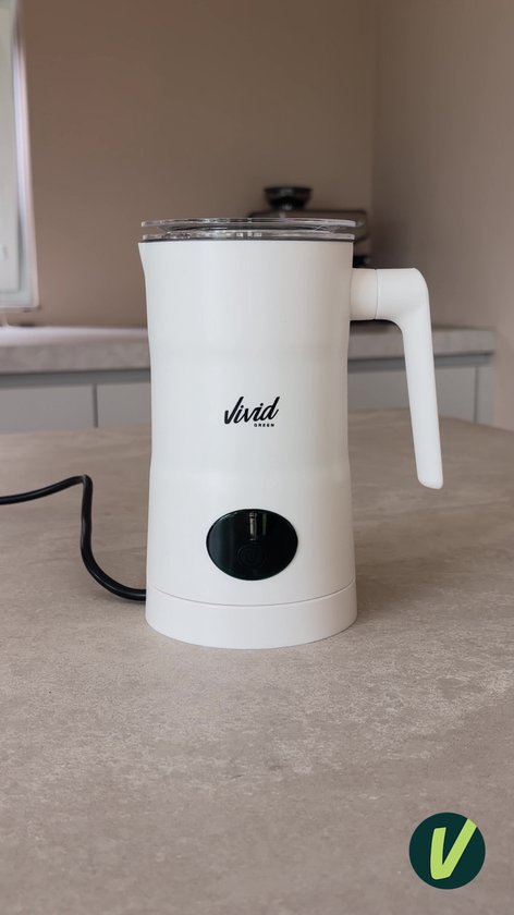 Vivid Green Melkopschuimer - Schenktuit - 4-in-1 Melkschuimer - Elektrische Melkklopper - Zwart