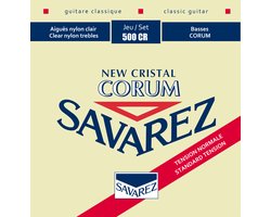 snarenset klassieke gitaar - 500-CR - New Cristal trebles silverwound Corum normal tension