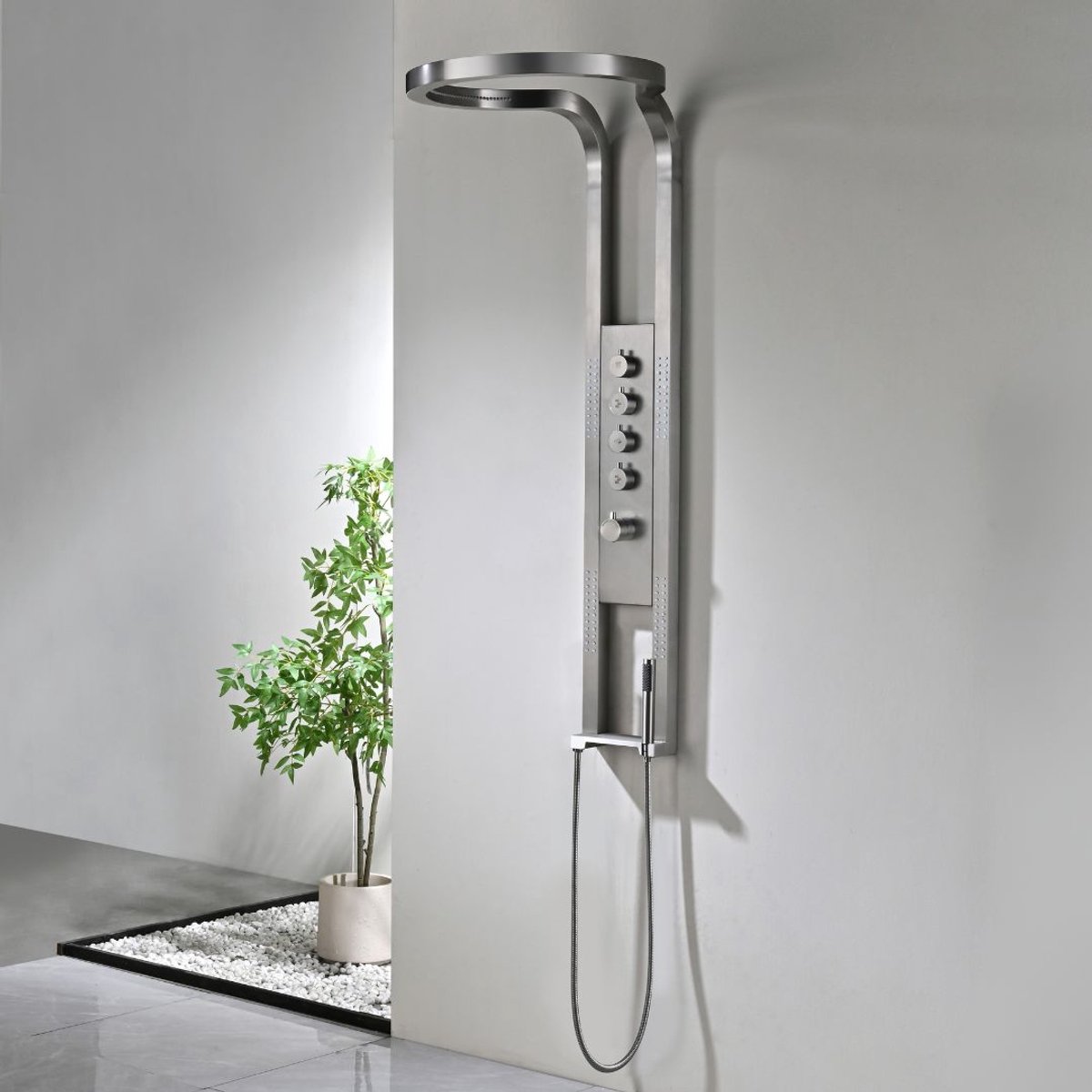 Thermostatische douchehemel Sanitado Ferro Future in RVS