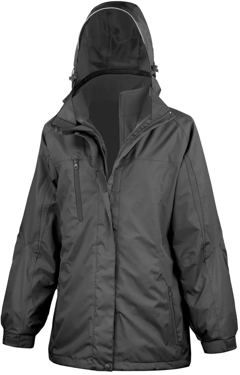 Result Women´s 3-in-1 Journey Jacket With Soft Shell Inner RT400F Zwart