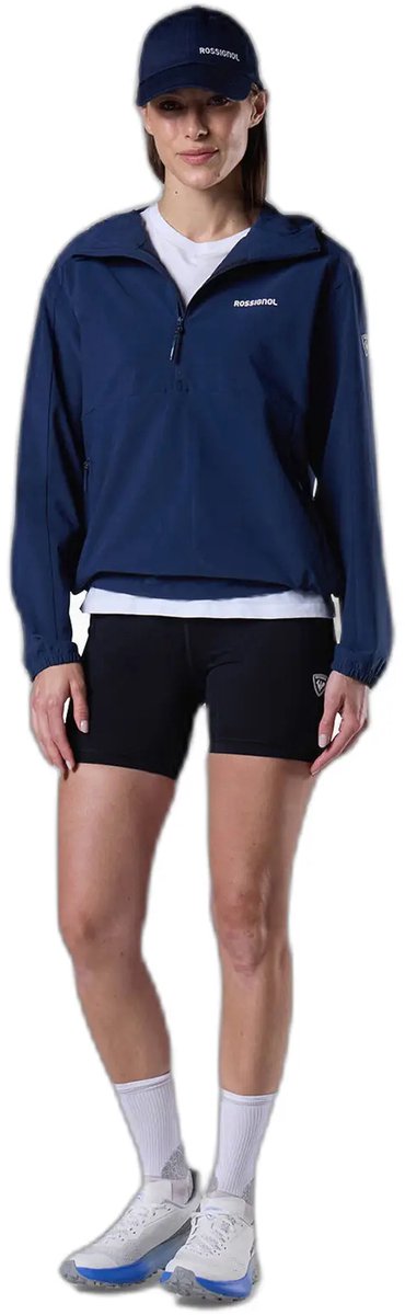 Dames Anorak met capuchon Rossignol Stretch Donker Marine