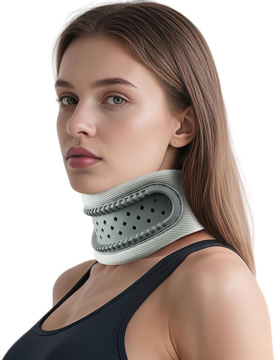 DOWO® - Nekbrace - Cervicale kraag – Nekhulp - Halskraag - Nekkraag - Grijs - UNISEX