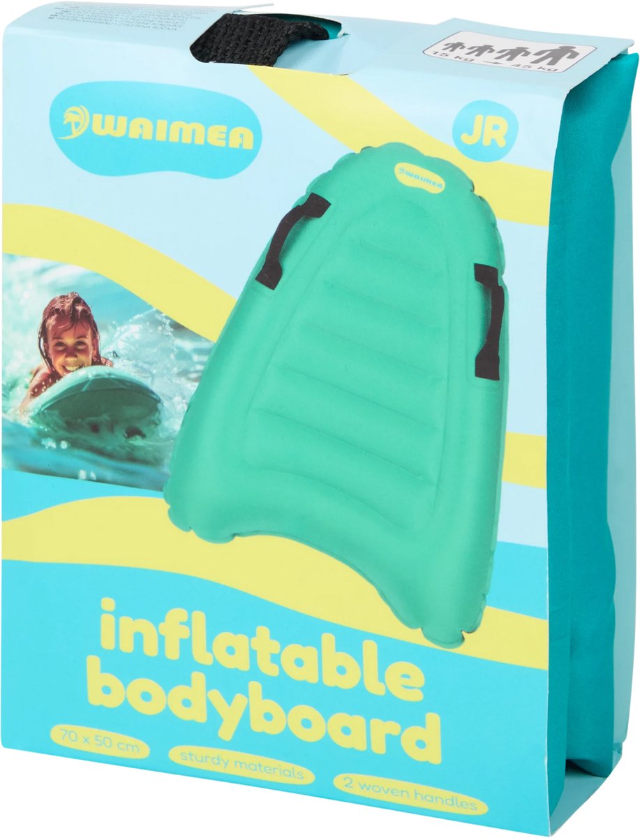 Opblaasbaar bodyboard - 70 x 50 CM - Junior - Groen