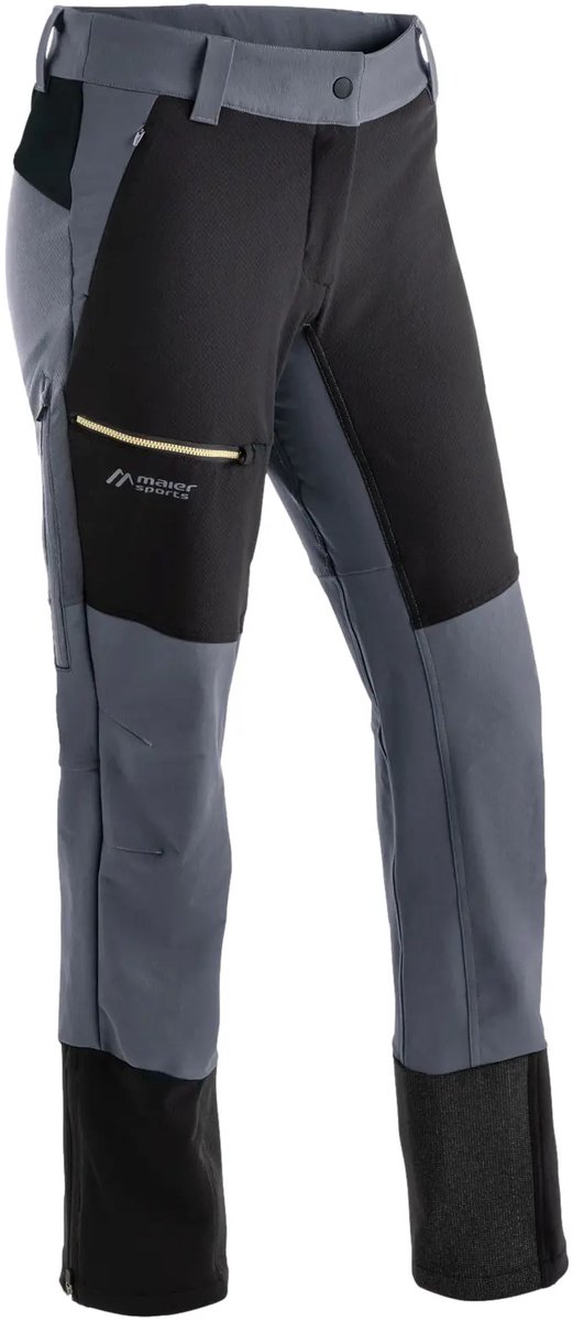 Softshell broek voor dames Maier Sports Adakit Grijs