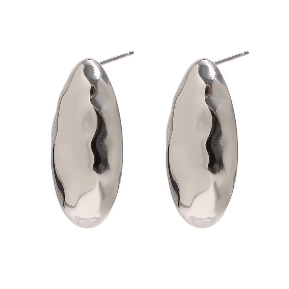 Veldy Oorbellen Dames - Oorbellen Dames Zilver - Zilverkleurige RVS Oorbellen - Stainless Steel Oorbellen - Dames Sieraden - Oorbellen - Zilver