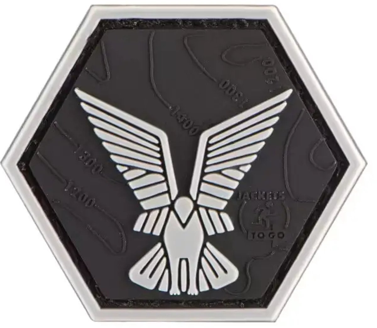 Rubberen badge JTG Hex Scouts