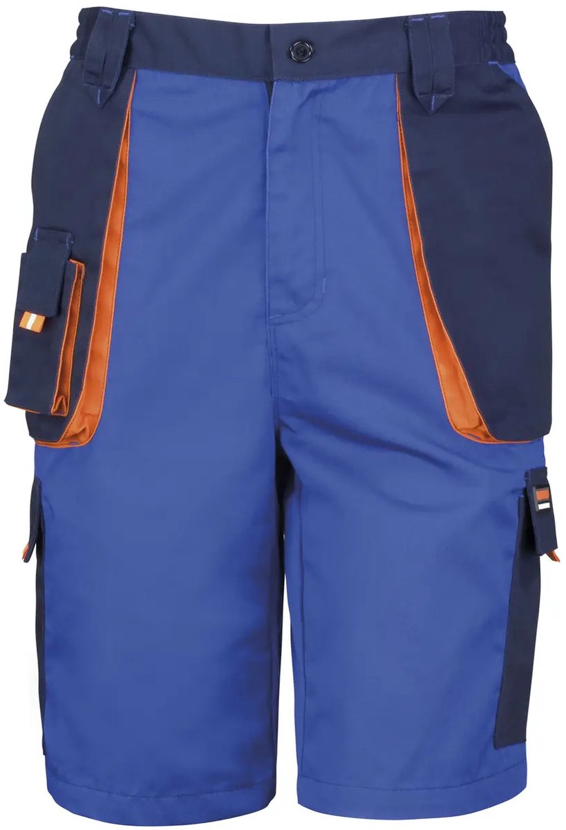 Result Lite Shorts RT319 - Royal/Navy/Orange - XXL