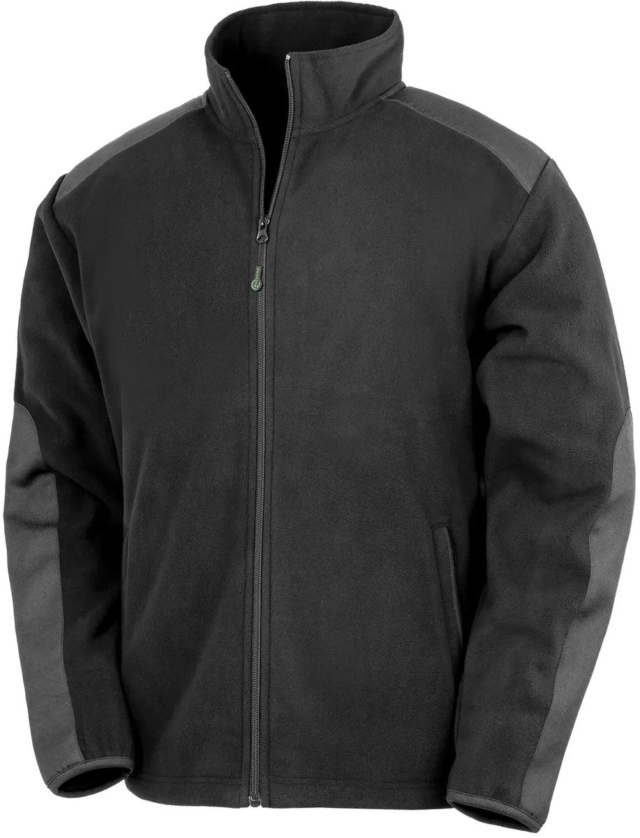 Result Recycled Heavy Duty Microfleece Jacket RT515 - Black - L