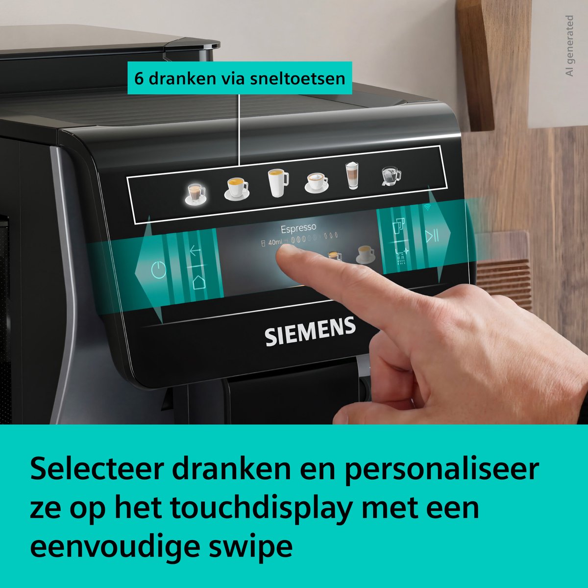Siemens EQ600 iAroma Volautomatische Koffiemachine - 5 - afbeelding 3