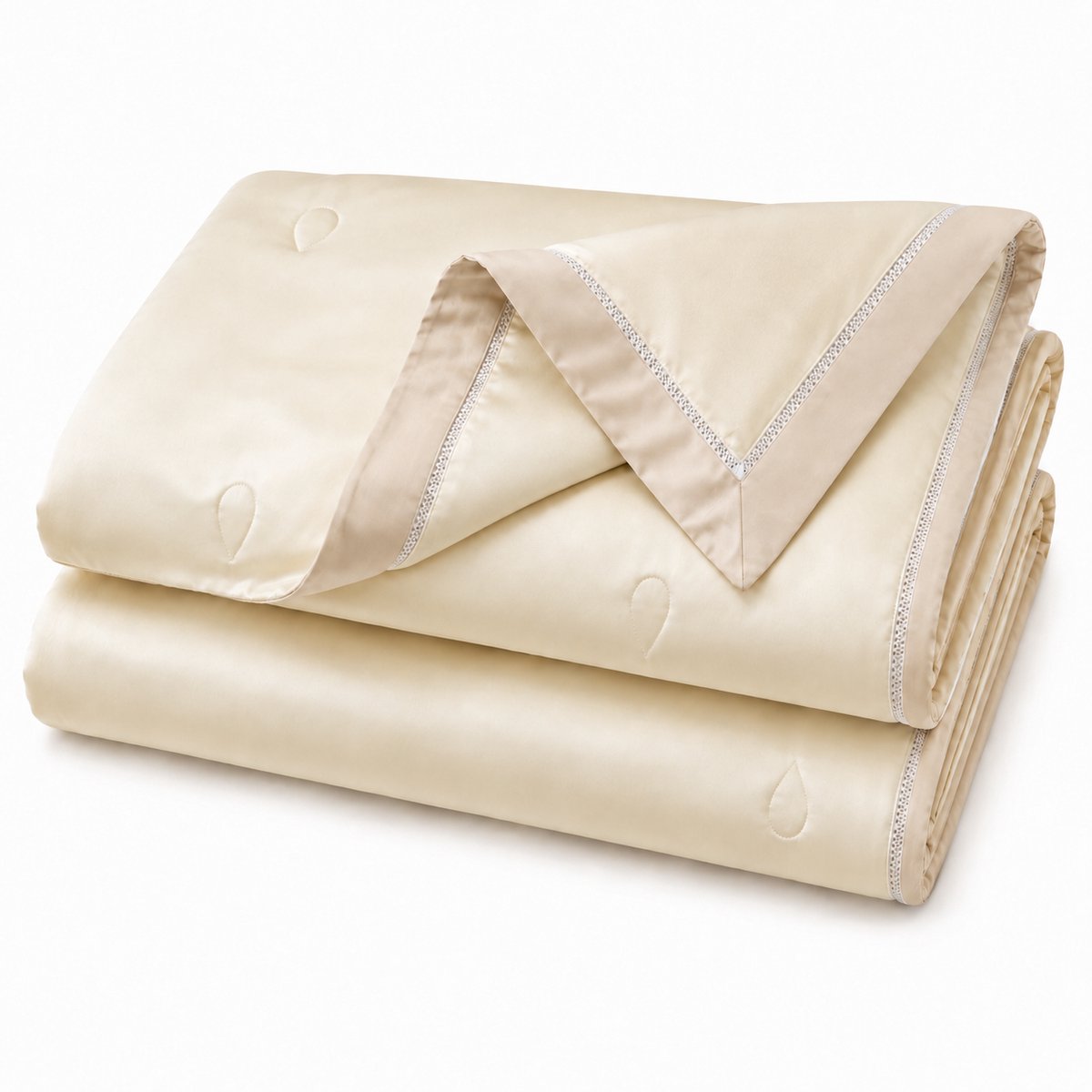 MeiLun Home Silken Mist Zomerdekbed 150x200 cm – Silk Cream -100% Lyocell – Lichtgewicht