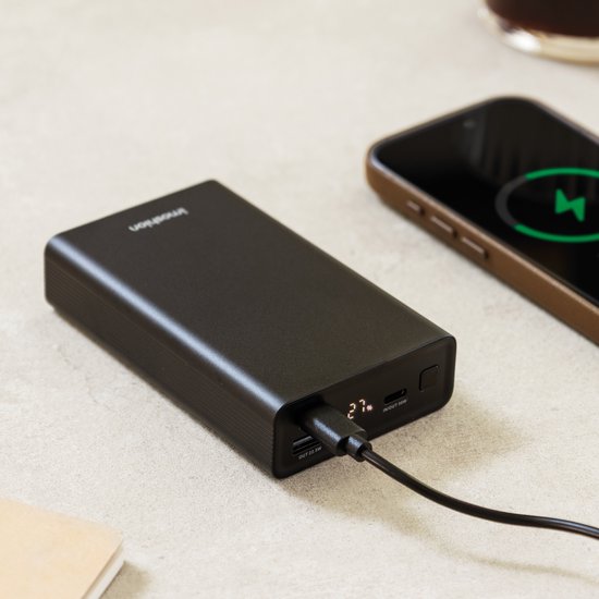 imoshion Powerbank 20000 mAh 30W Snellader Zwart